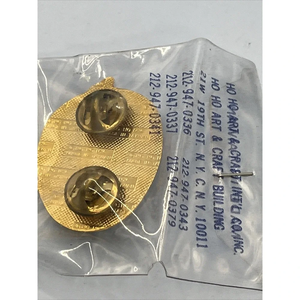 Lions Club International LWSB Services for the Blind Lapel Pin Gold Tone Taiwan